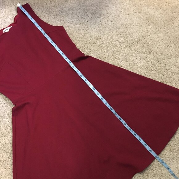 Monteau Sleeveless Fit & Flare Scallop Collar Dress - Picture 14 of 14